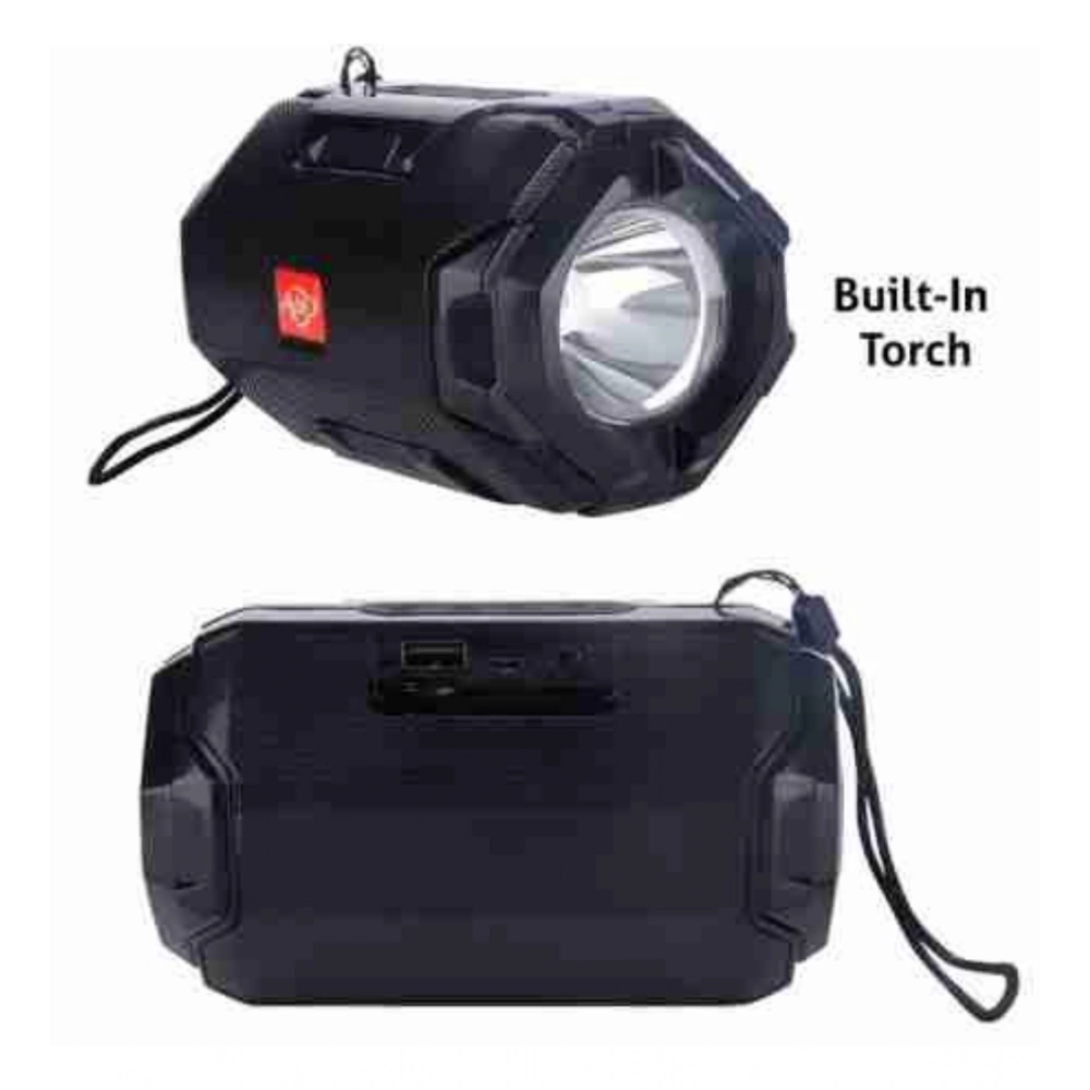 Generic Plastic Rubber Wireless AO105 Bluetooth Speaker (Black) - Image 2